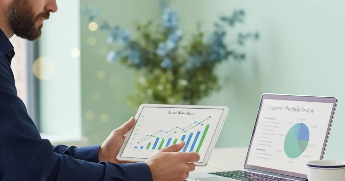Diversified investment portfolio showing stocks, bonds, and cash allocation